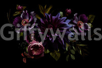 Artistic night garden wallpaper

