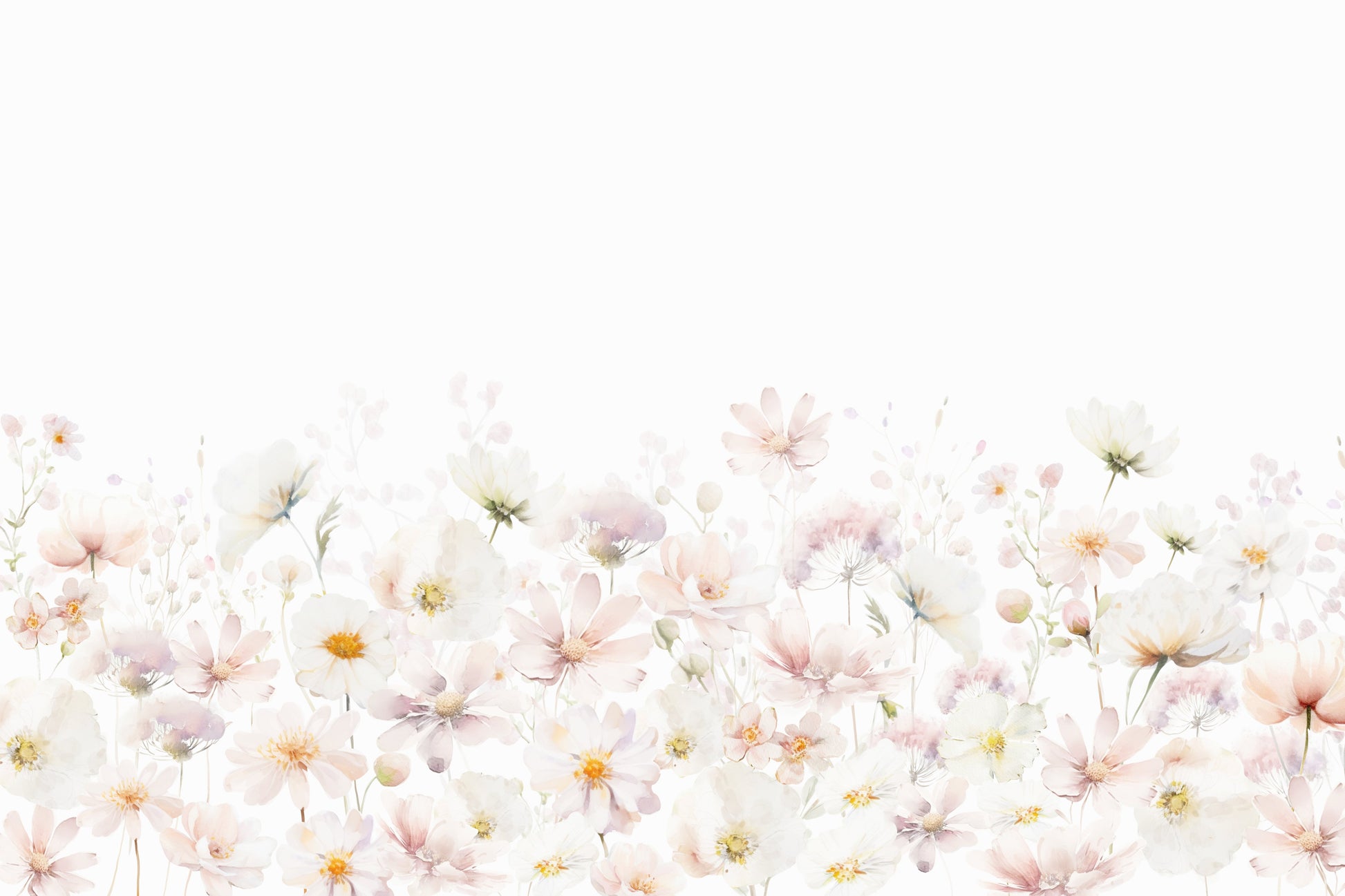 Calm pastel flower wallpaper

