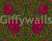 Vintage floral wallpaper for interiors

