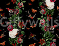 Captivating tropical wallpaper for creating a nighttime paradise

