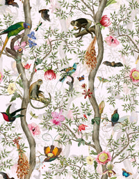 Elegant jungle wallpaper perfect for nature-filled interiors.


