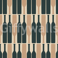 Modern geometric blue wallpaper for contemporary homes.

