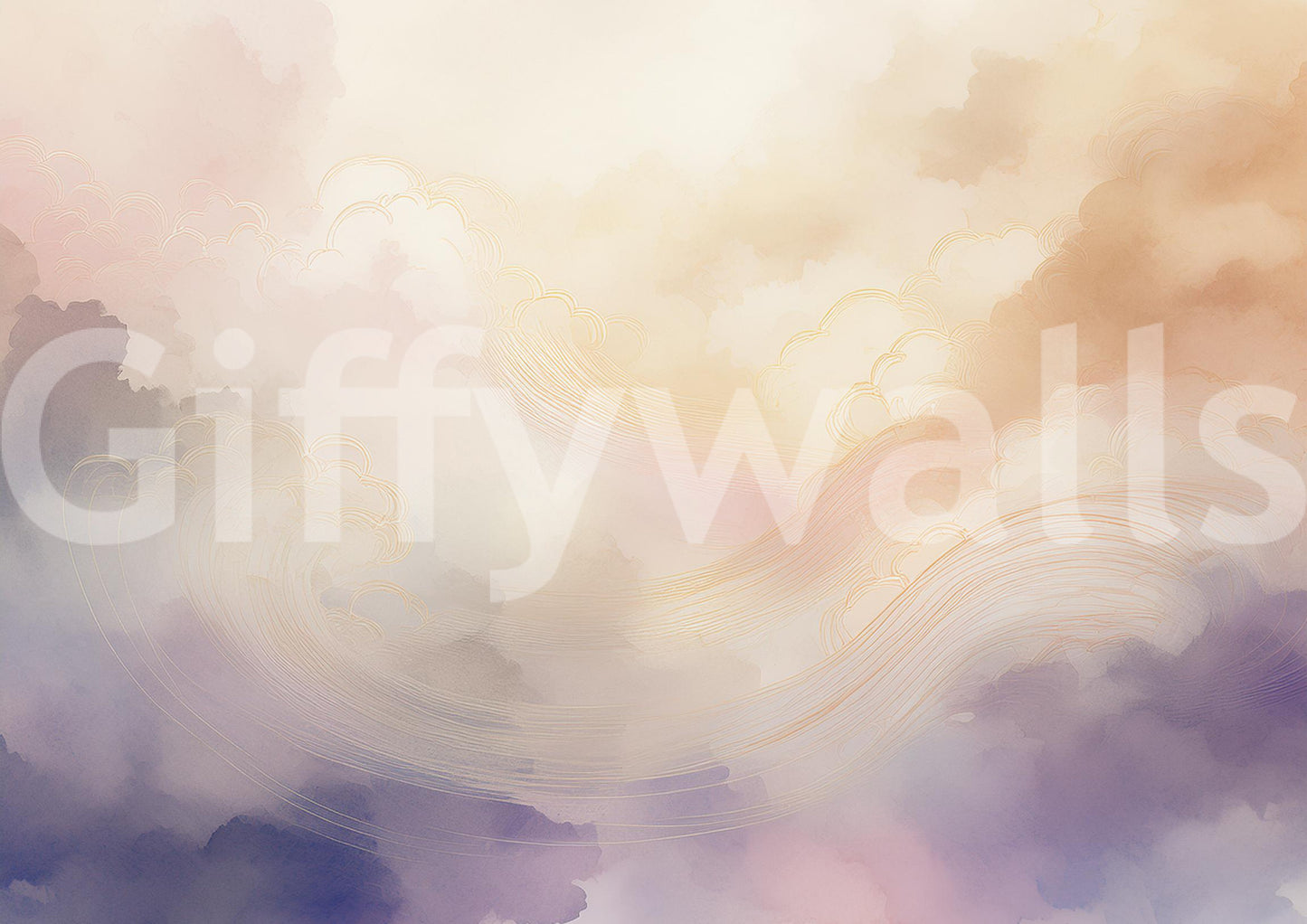 Gentle Aura Skies Wall Mural