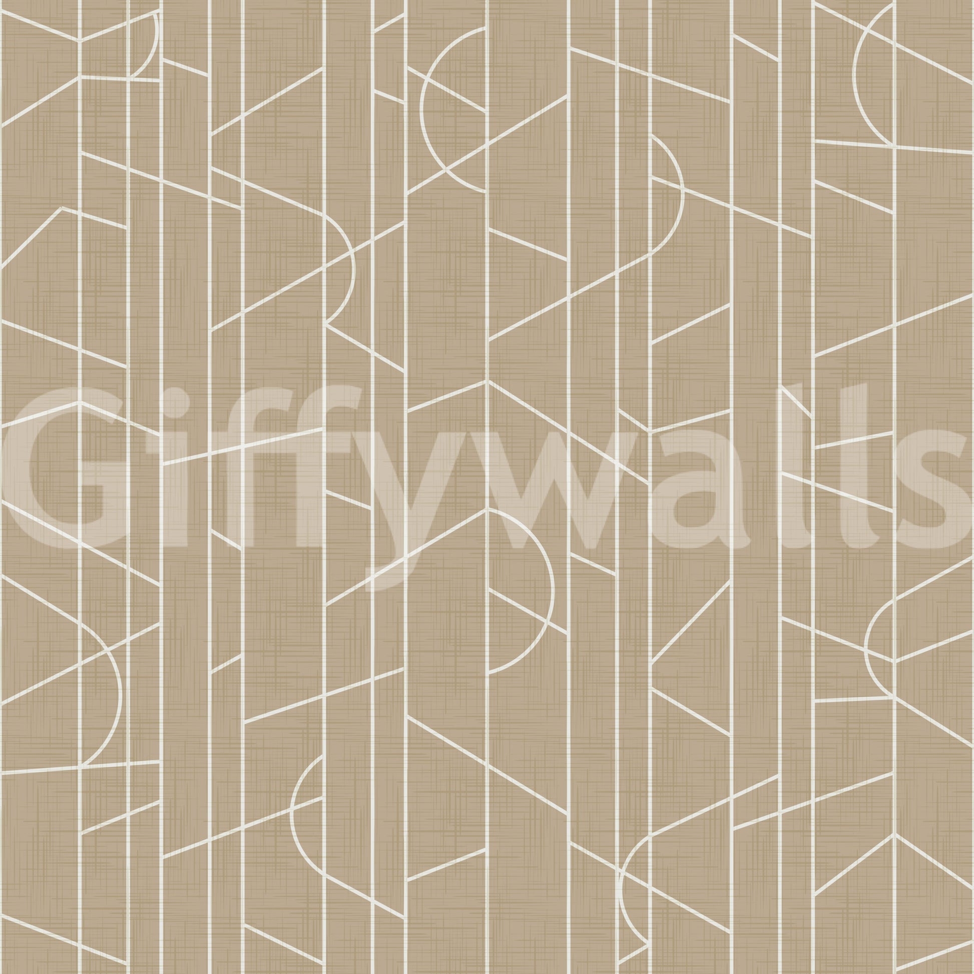Flowing line wallpaper in warm, grounded tones

