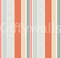 Summer stripes design in soft tones for tranquil interiors

