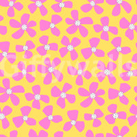 Summer-inspired floral wallpaper with blooming flowers

