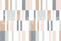 Subdued pastel tile pattern mural for stylish interiors

