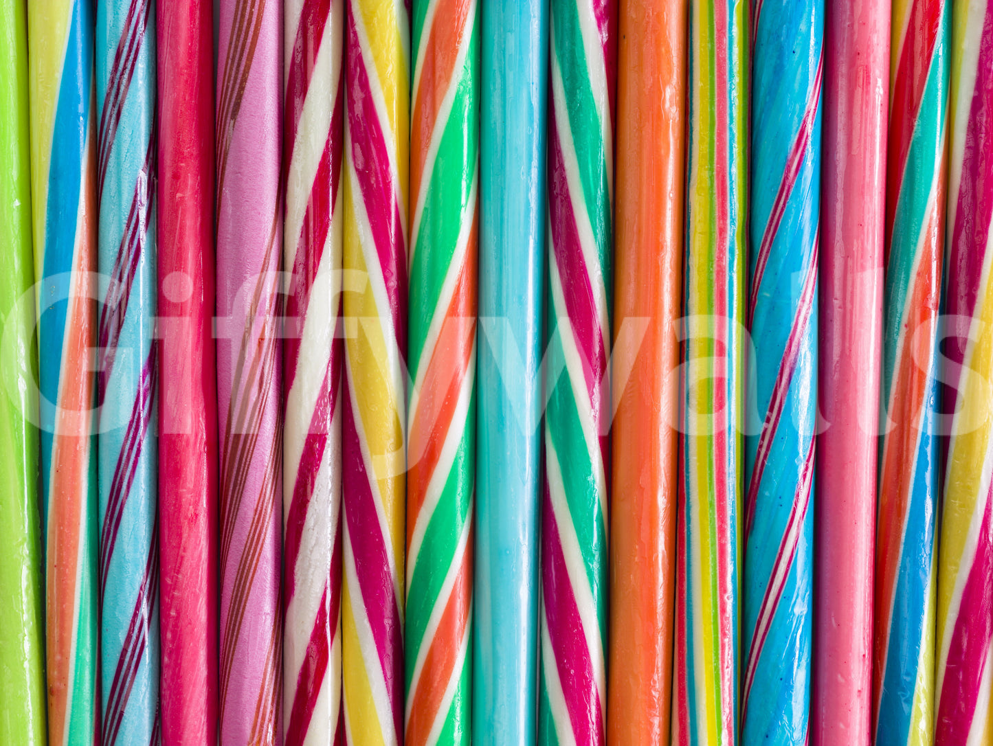 Colorful candy-themed rock sweets mural for playful decor

