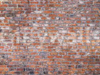 Charming brickwork wall mural with vintage appeal

