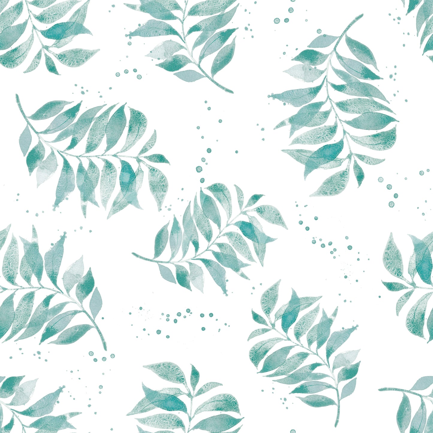 Beachy vibe wallpaper with watercolor palm motif

