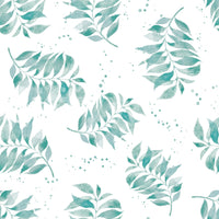 Beachy vibe wallpaper with watercolor palm motif

