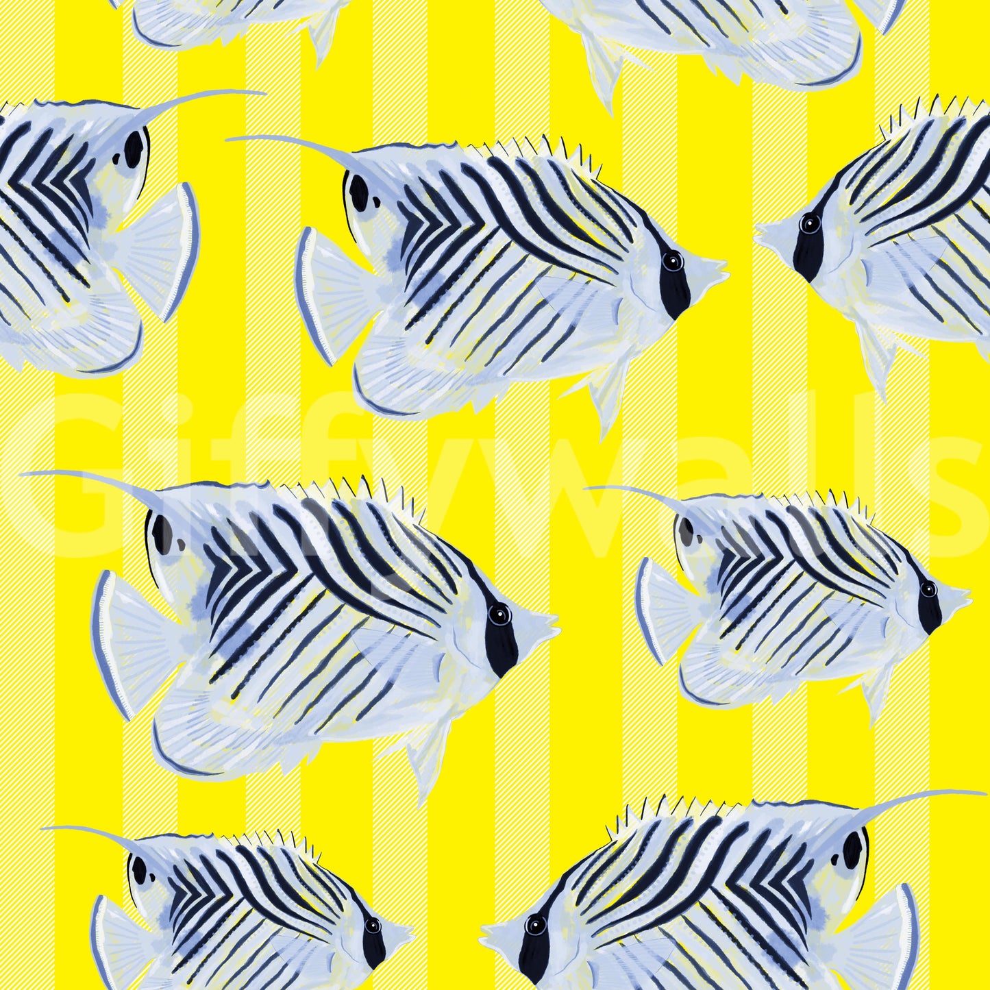 Aquaria Wallpaper – calming backdrop for interiors

