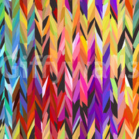 Living room with dramatic Burst of Color backdrop

