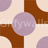 Sophisticated wallpaper with bold minimalist shapes

