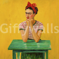 Mural capturing golden hour light and inner peace

