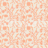 Artistic garden wallpaper with blooming florals

