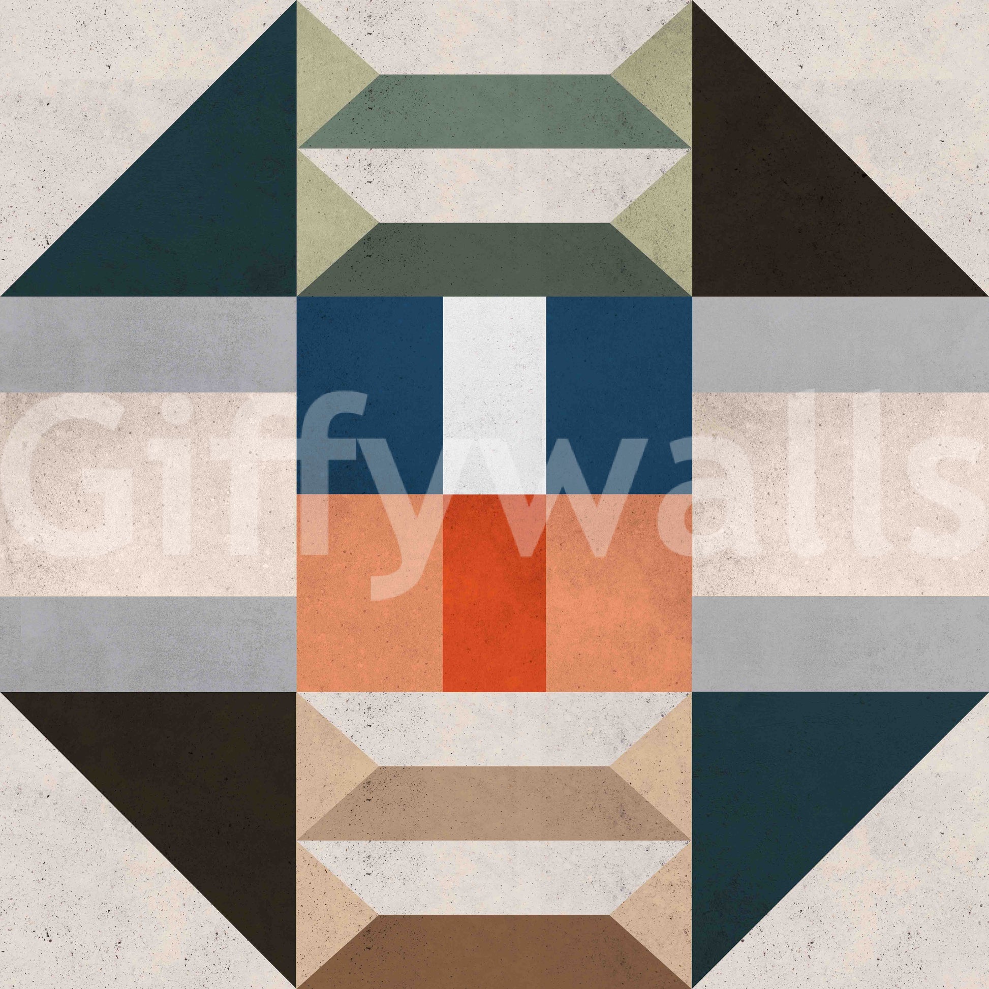 Green pattern mural wallpaper with timeless appeal

