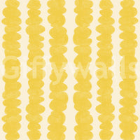 Lively yellow and orange wallpaper for joyful rooms

