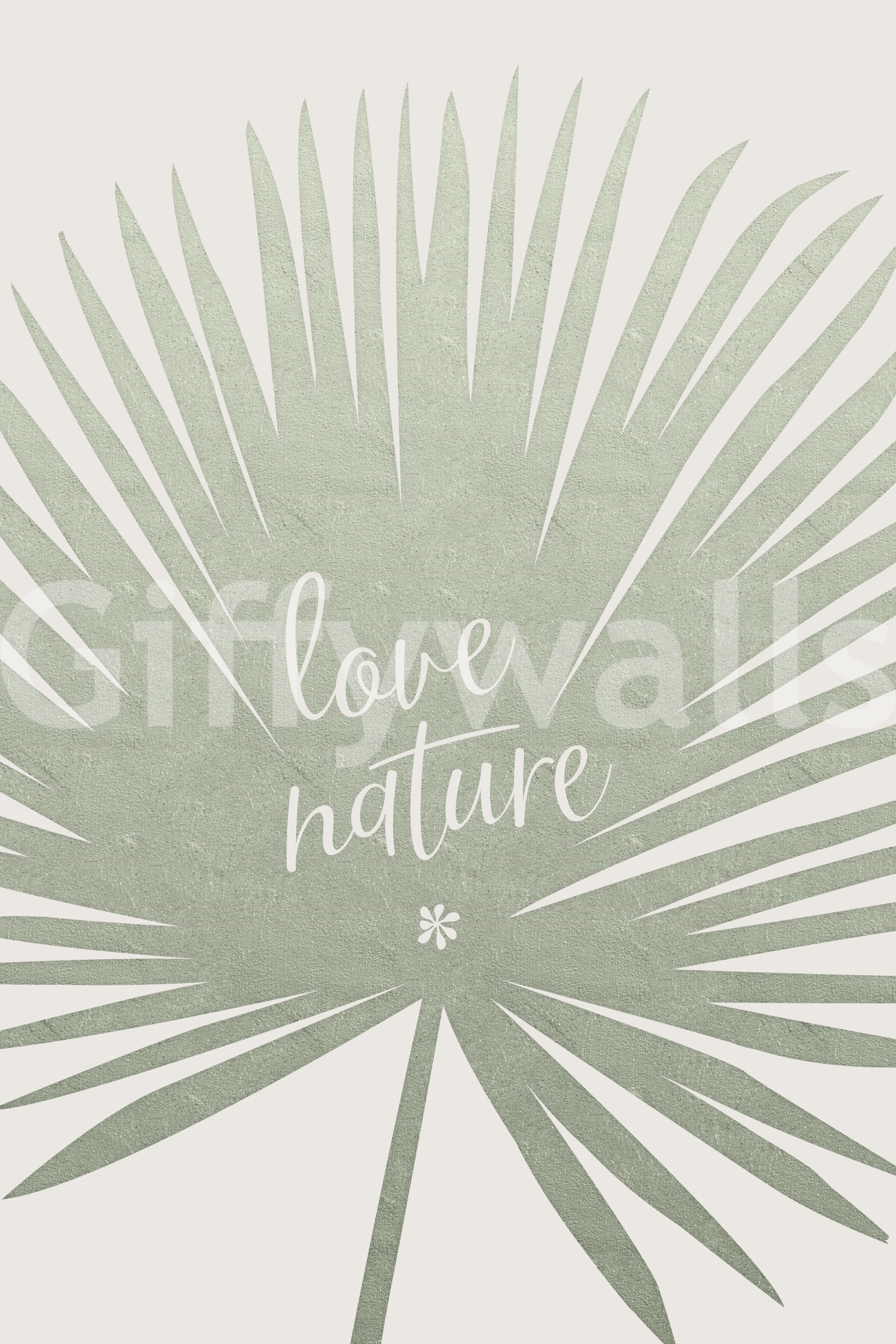 Beautiful nature mural for walls with Love Nature theme

