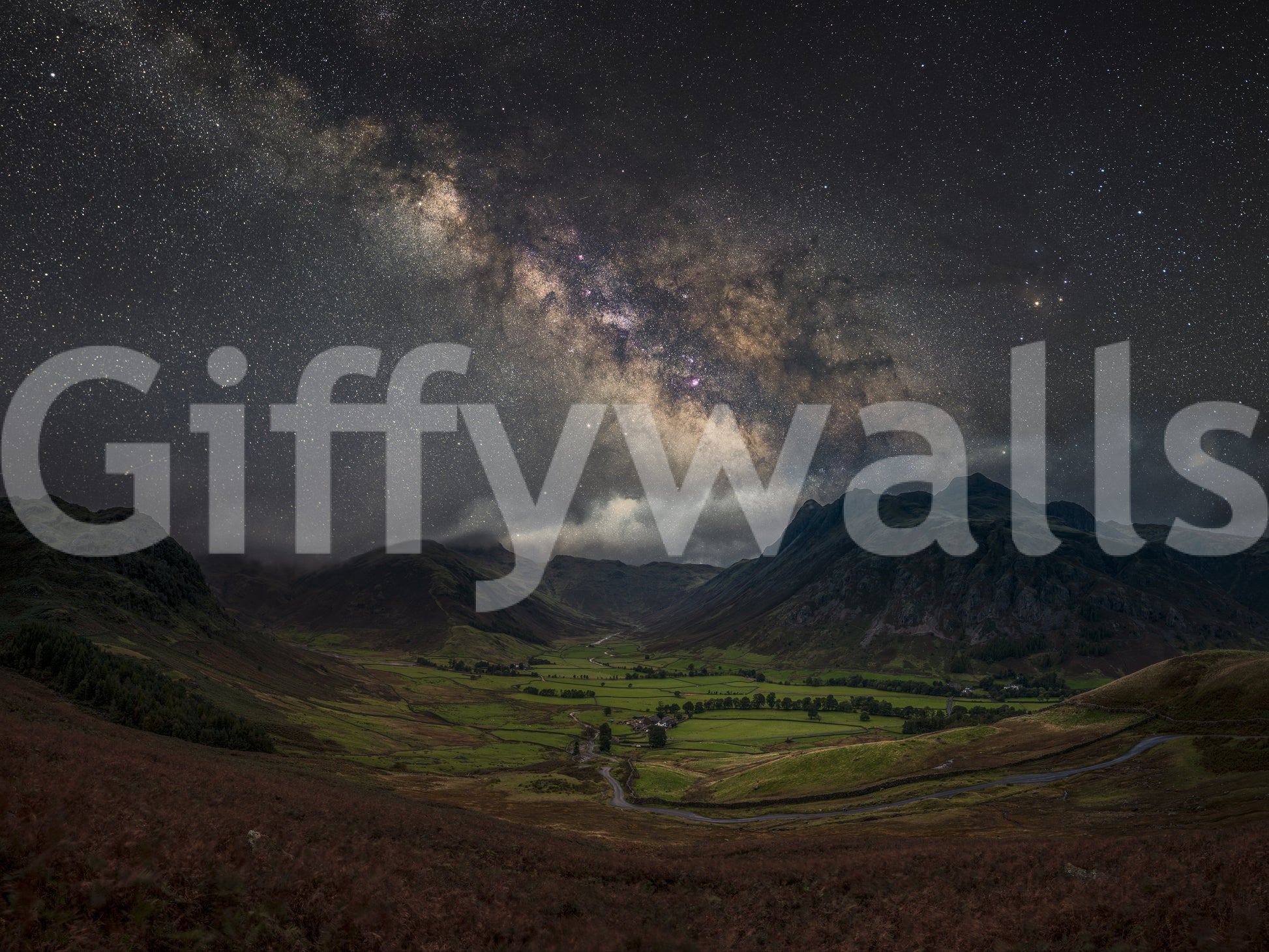 Milky Way galactic scene for modern interiors

