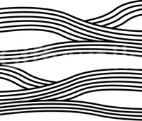 Sleek black-and-white rhythm waves for a bold wall design.

