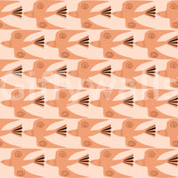 Artisanal dove mural wallpaper
