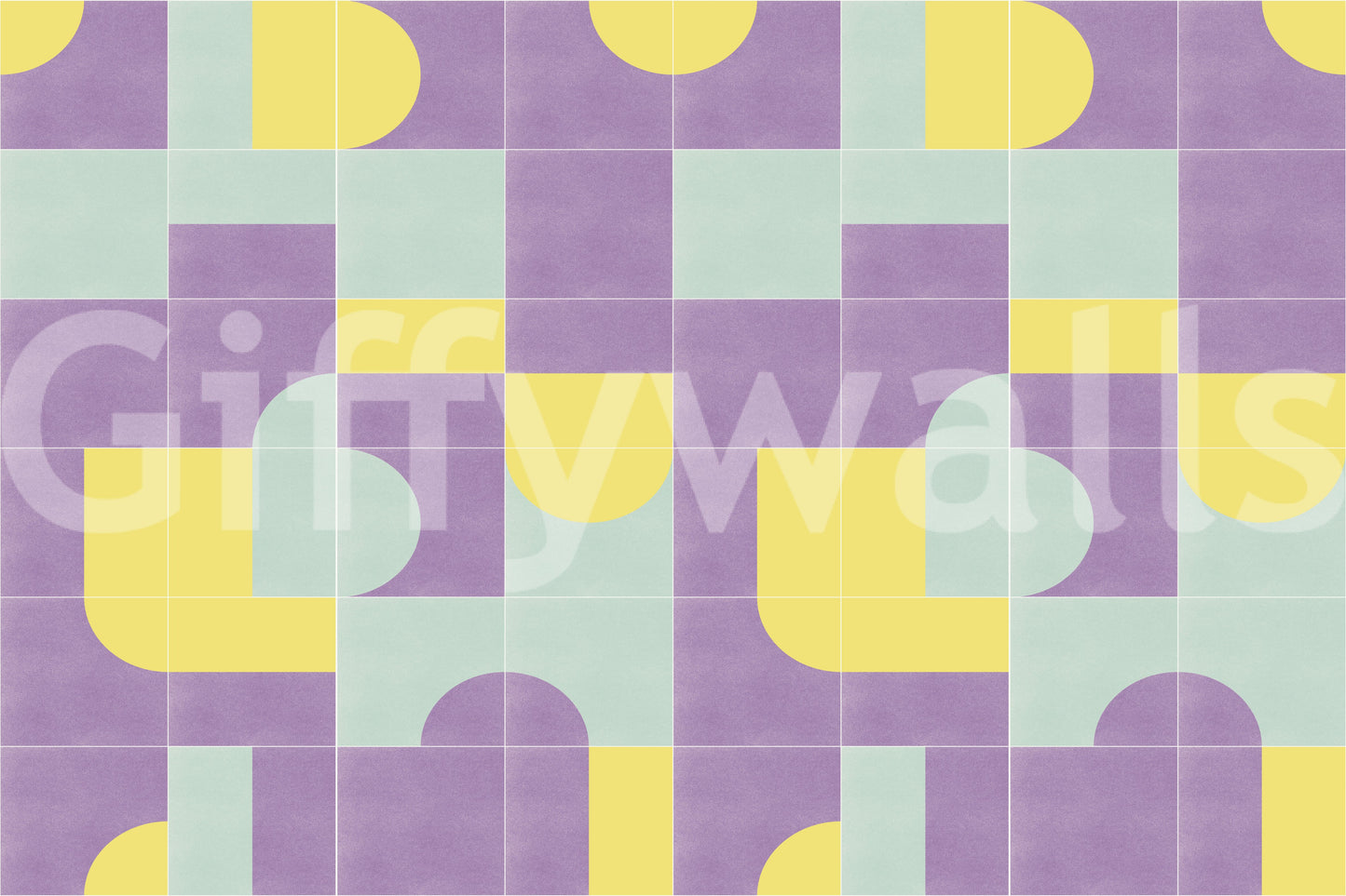 Traditional tile look wallpaper mural

