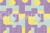 Traditional tile look wallpaper mural

