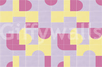 Light retro mural wallpaper for kitchen

