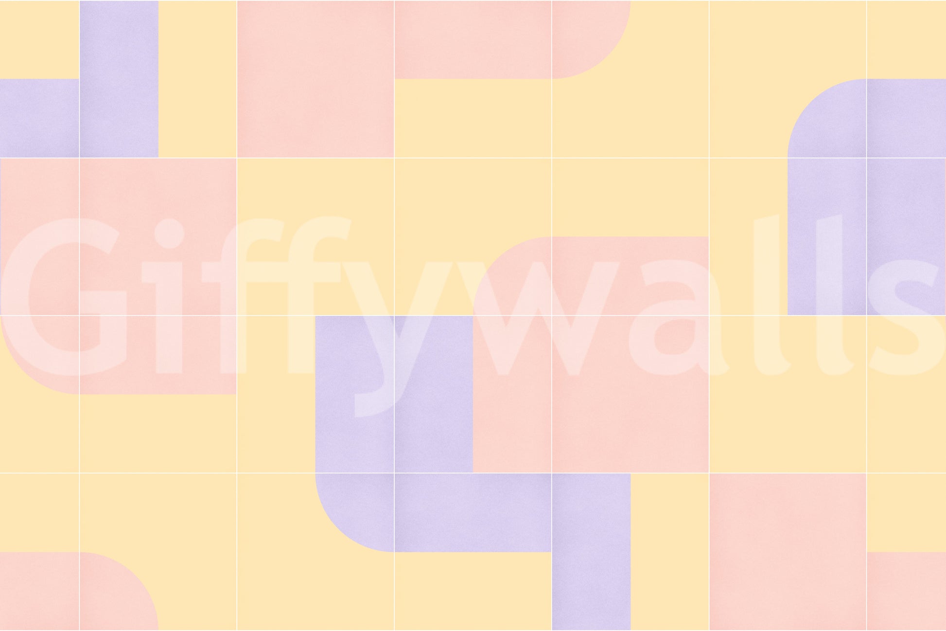 Warm-toned retro mural for walls

