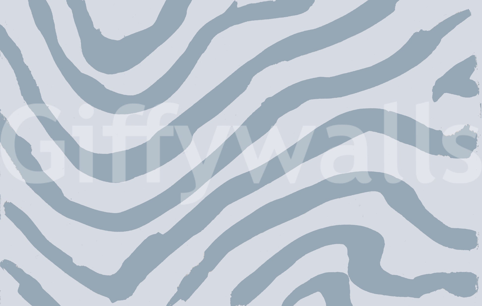 Simple striped mural with clean edges

