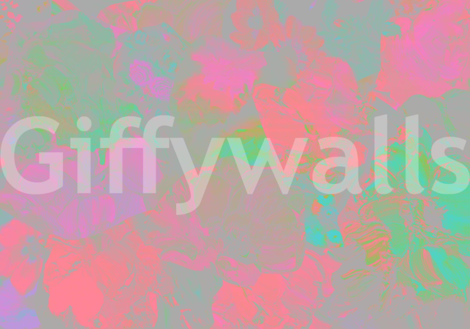 Light floral design for living space

