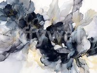 Bedroom styled with Midnight Blossom wallpaper

