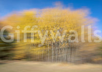 The Autumn Trees in Motion mural makes a unique artistic statement.

