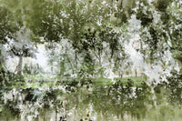 green and blue abstract design for walls

