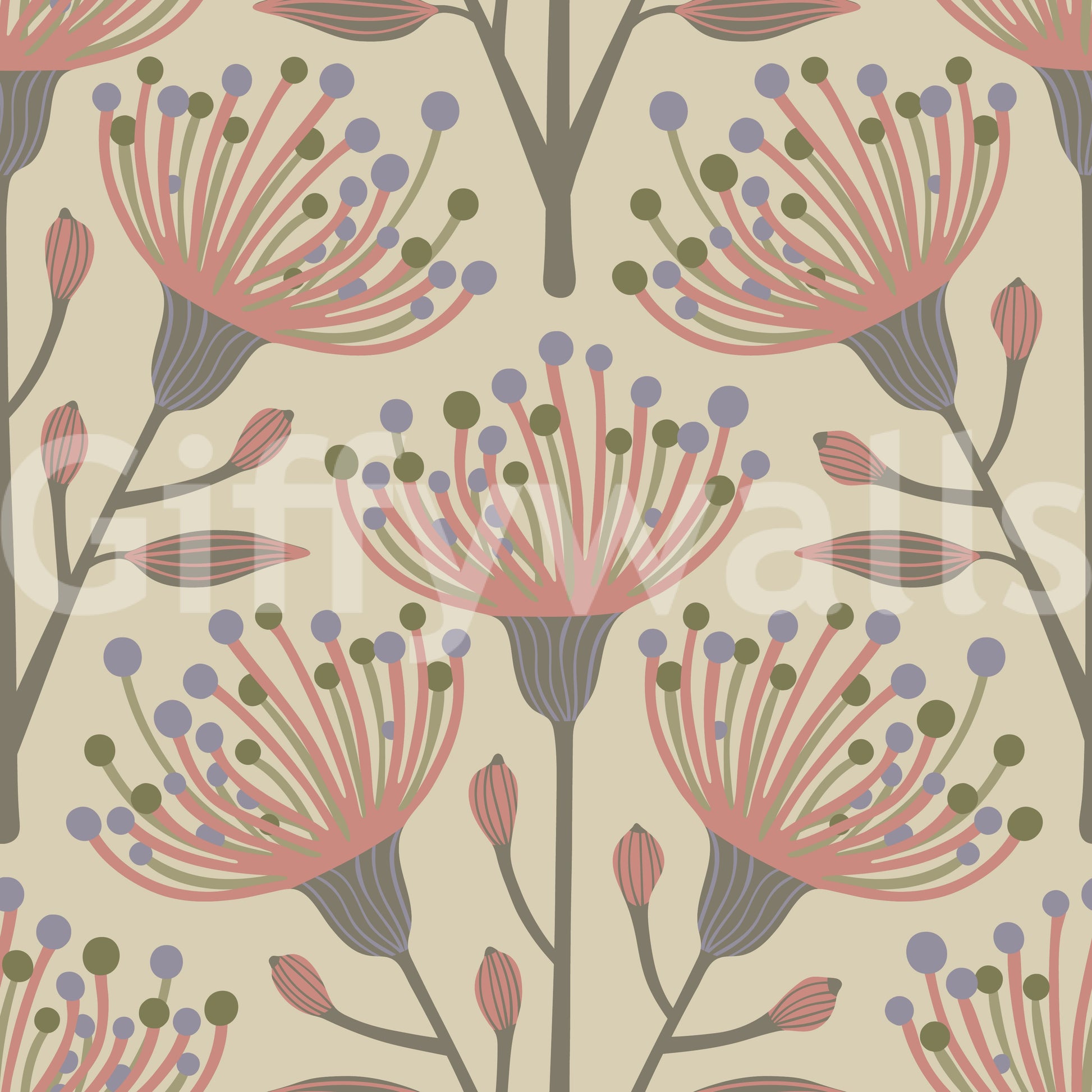 Soft nature-inspired wallpaper
