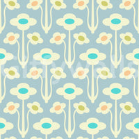 Floral wallpaper with a gentle, painterly feel.

