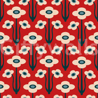 Floral wallpaper with a gentle, painterly feel.

