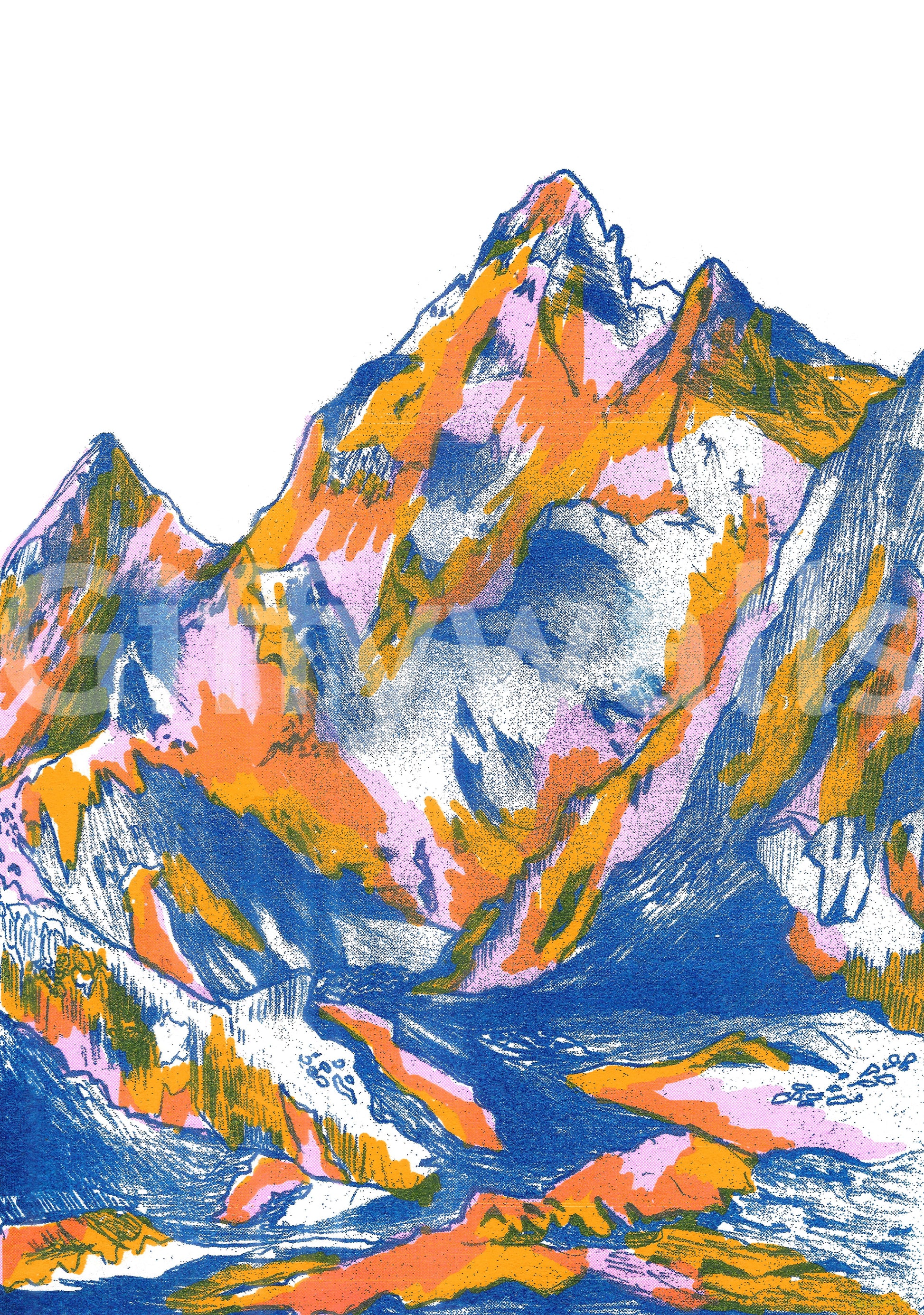 Breathtaking panoramic view on a large scale.
