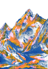 Breathtaking panoramic view on a large scale.
