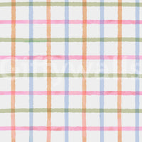 Modern and colorful plaid wallpaper.
