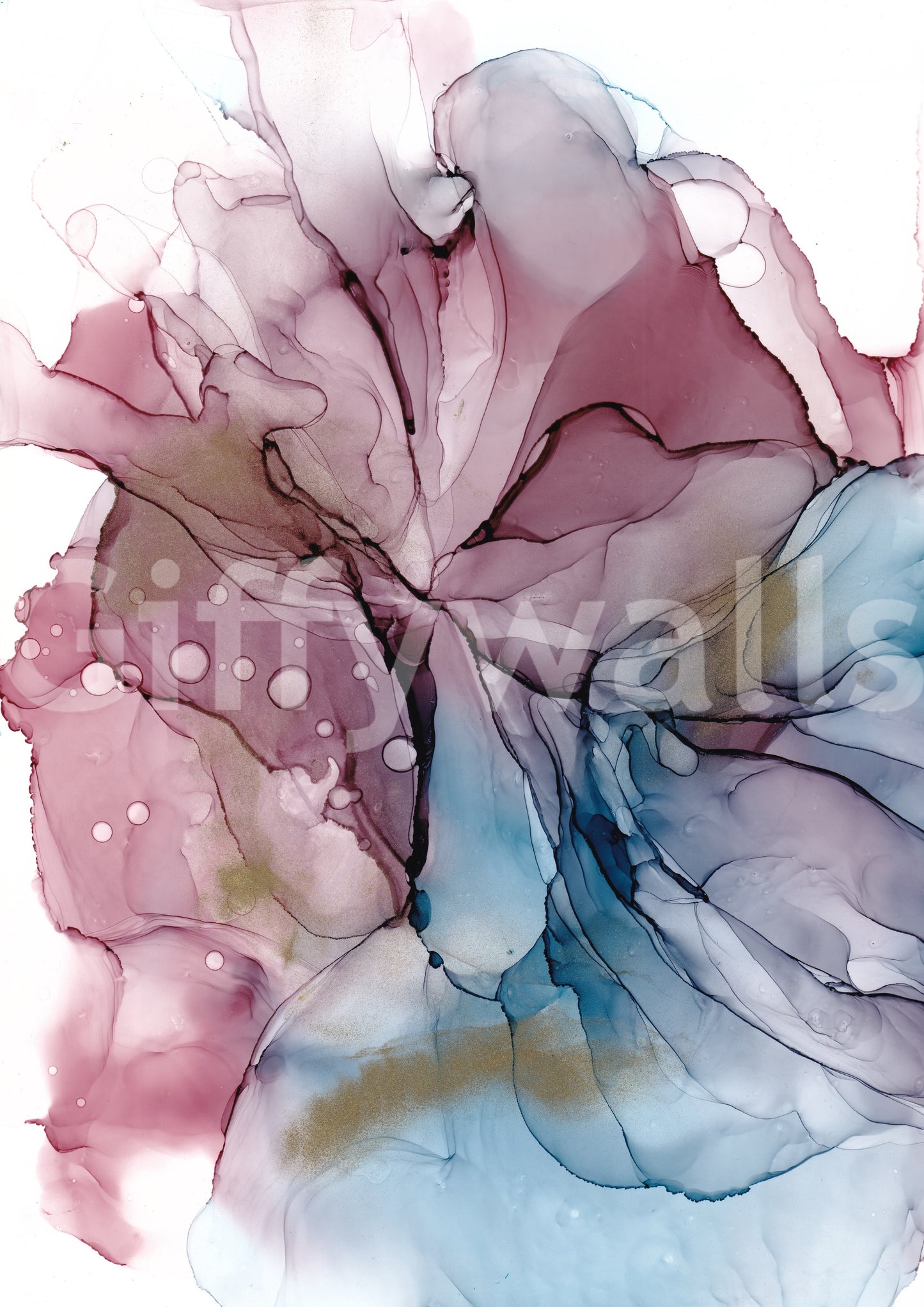 fluid dream wallpaper for a bedroom

