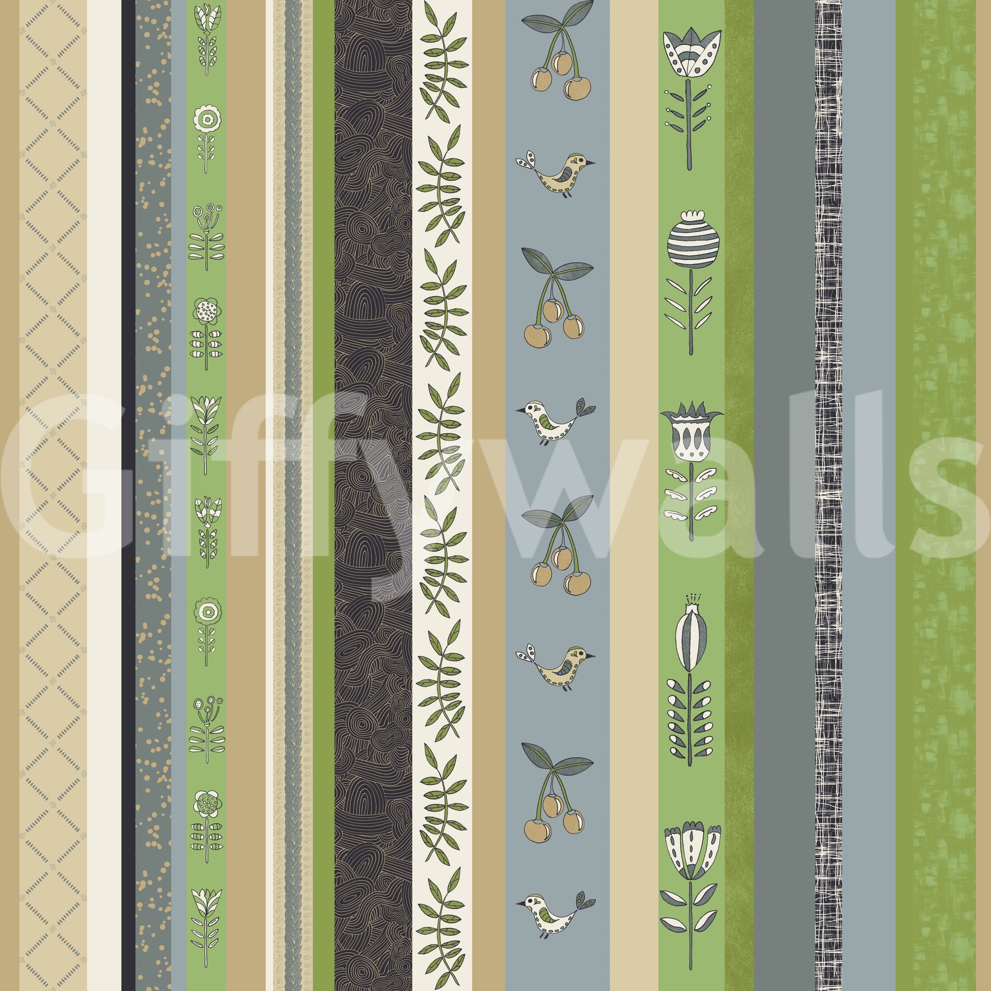 Wallpaper with a playful and charming design.

