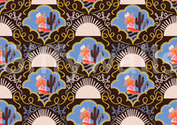 The image captures the spirit of the Wild West.

