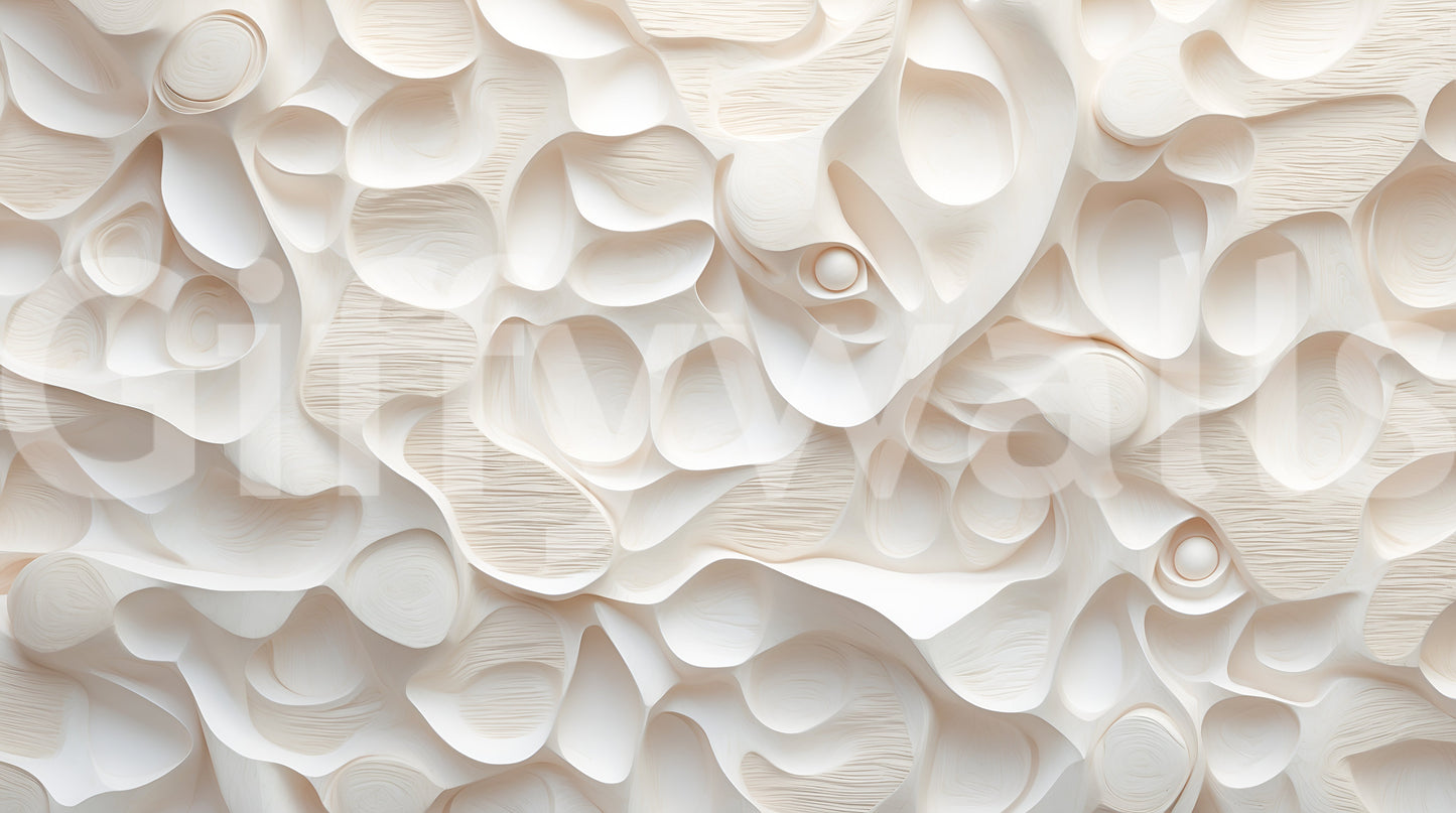 The design is non-realistic and interpretive.

