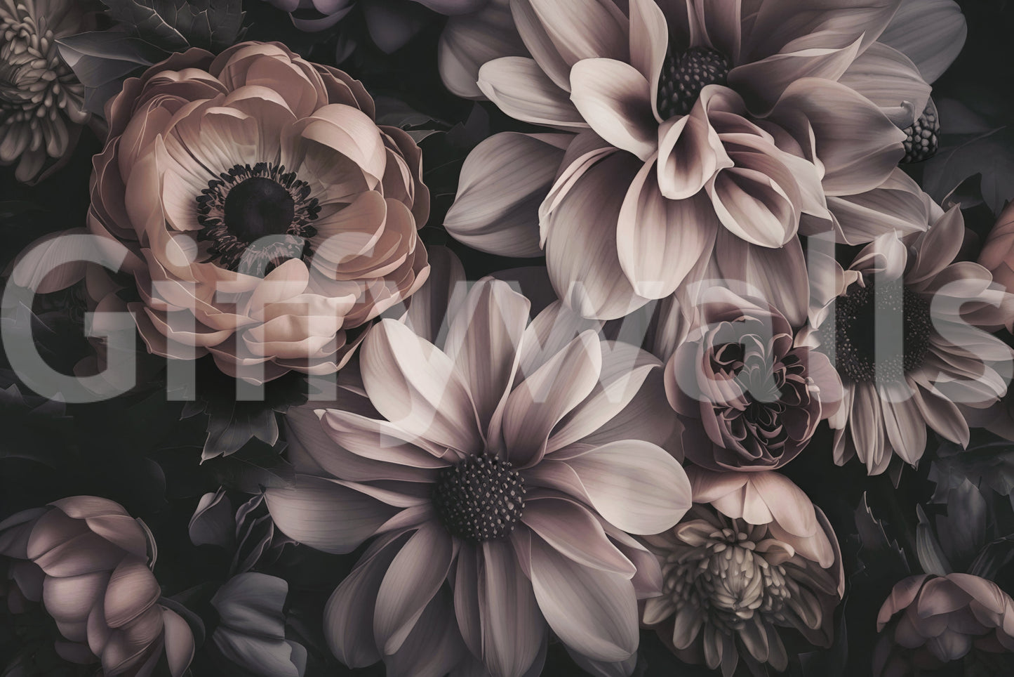 The design is non-realistic and interpretive.

