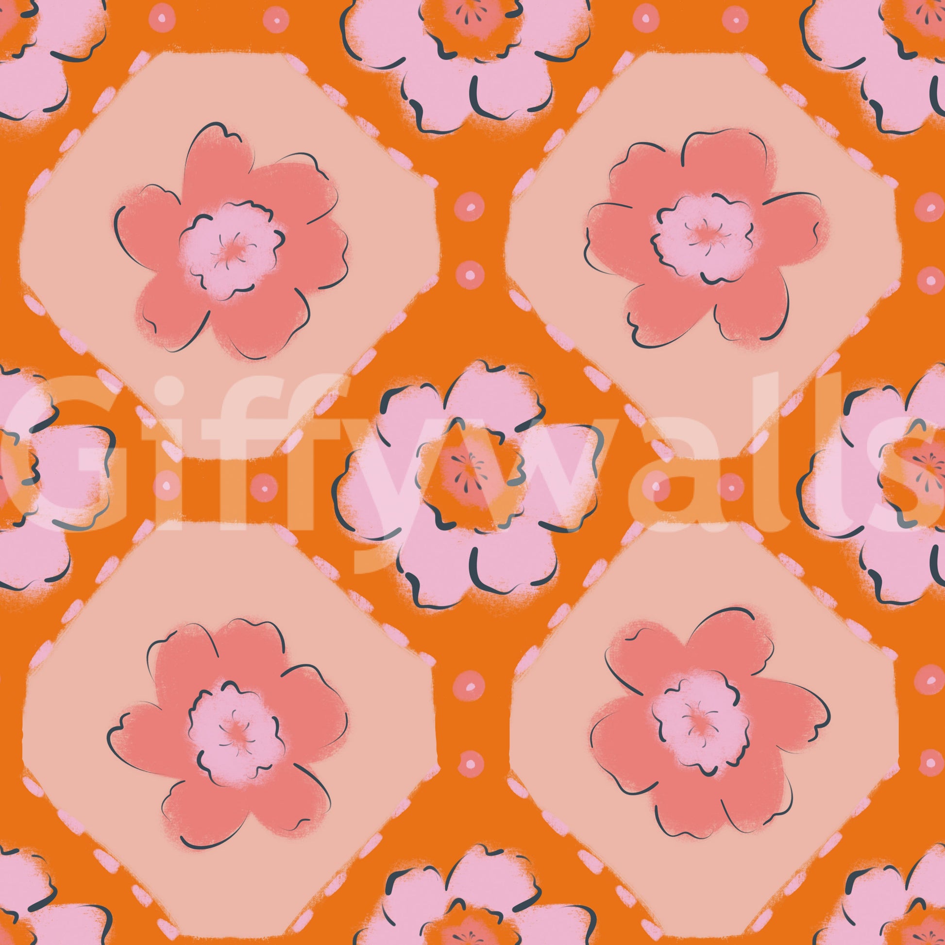 The design is non-realistic and interpretive.

