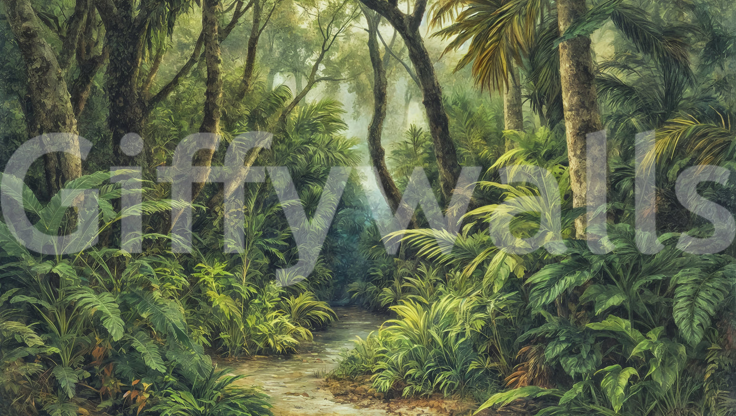 The design is non-realistic and interpretive.

