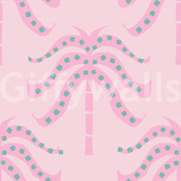 The design is non-realistic and interpretive.

