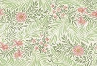 The wallpaper has a smooth, non-reflective matte finish.

